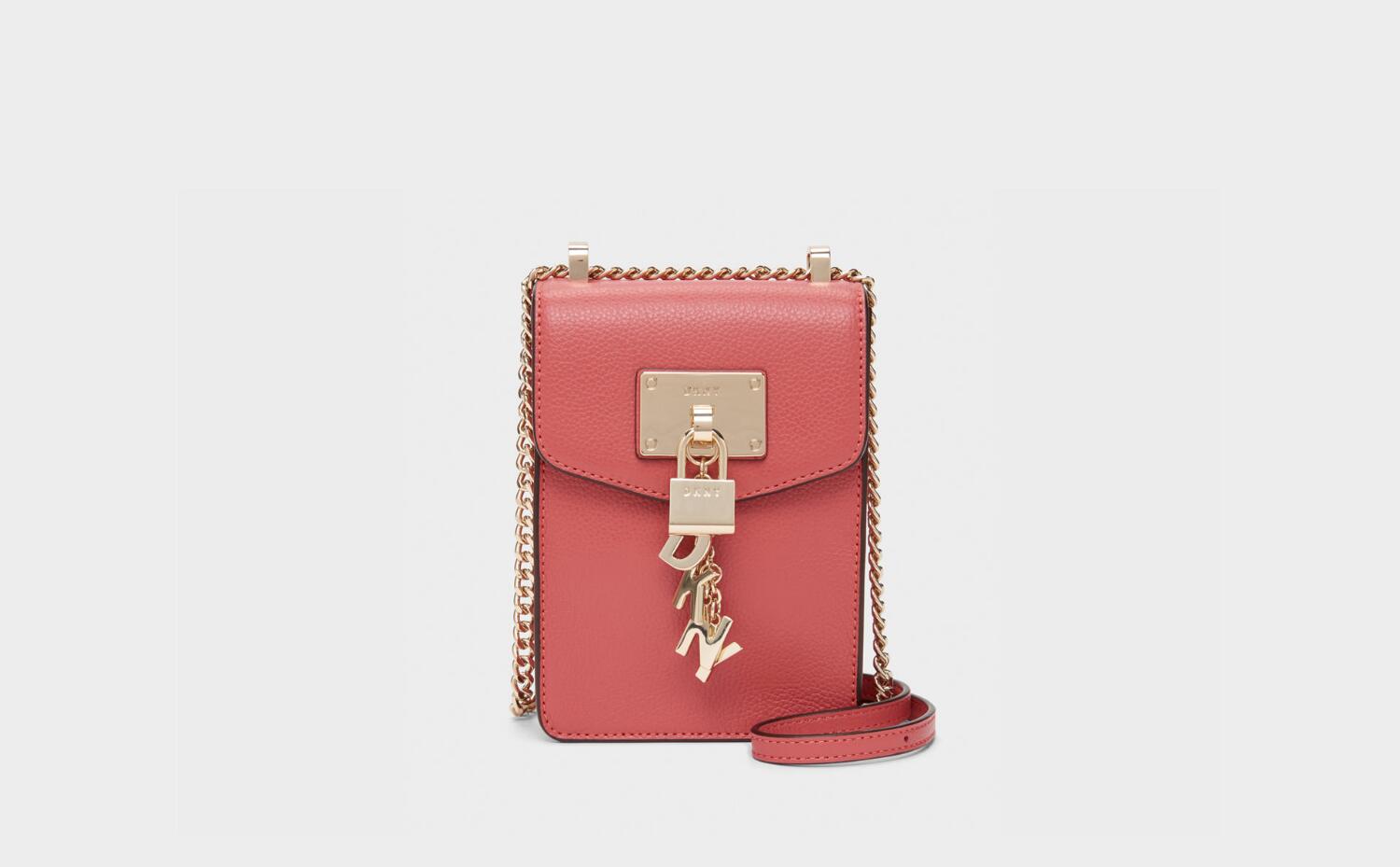 Tas crossbody berbentuk persegi panjang vertikal DKNY