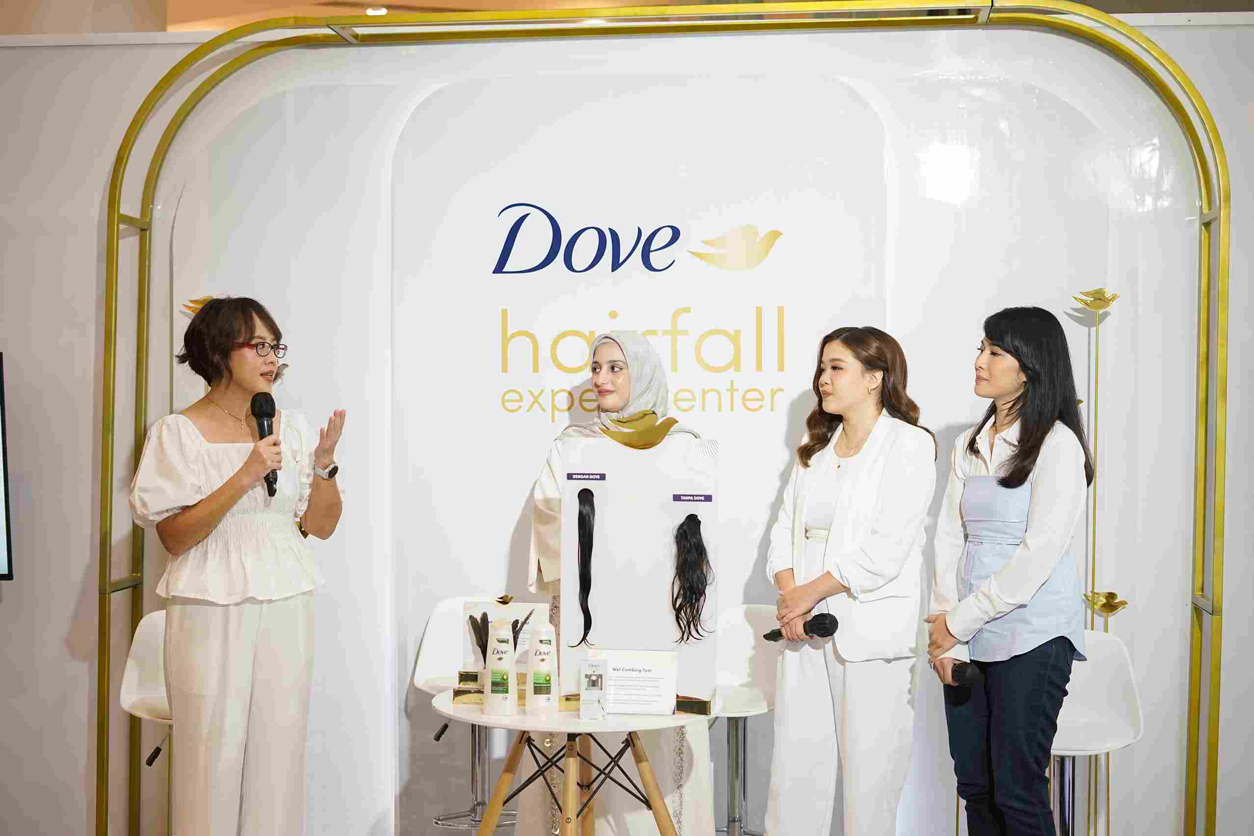 Dove. Dove hairfall expert center. solusi rambut rontok. shampoo anti rontok.
