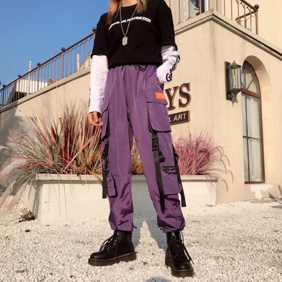 ootd celana cargo wanita
