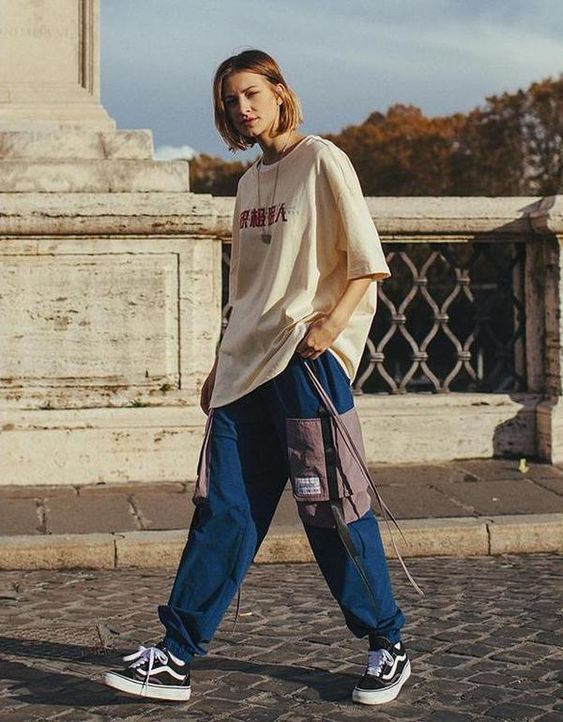 ootd celana cargo wanita