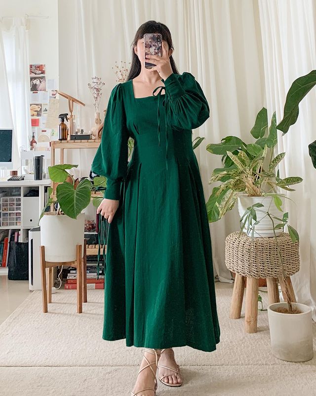 Dress korea panjang