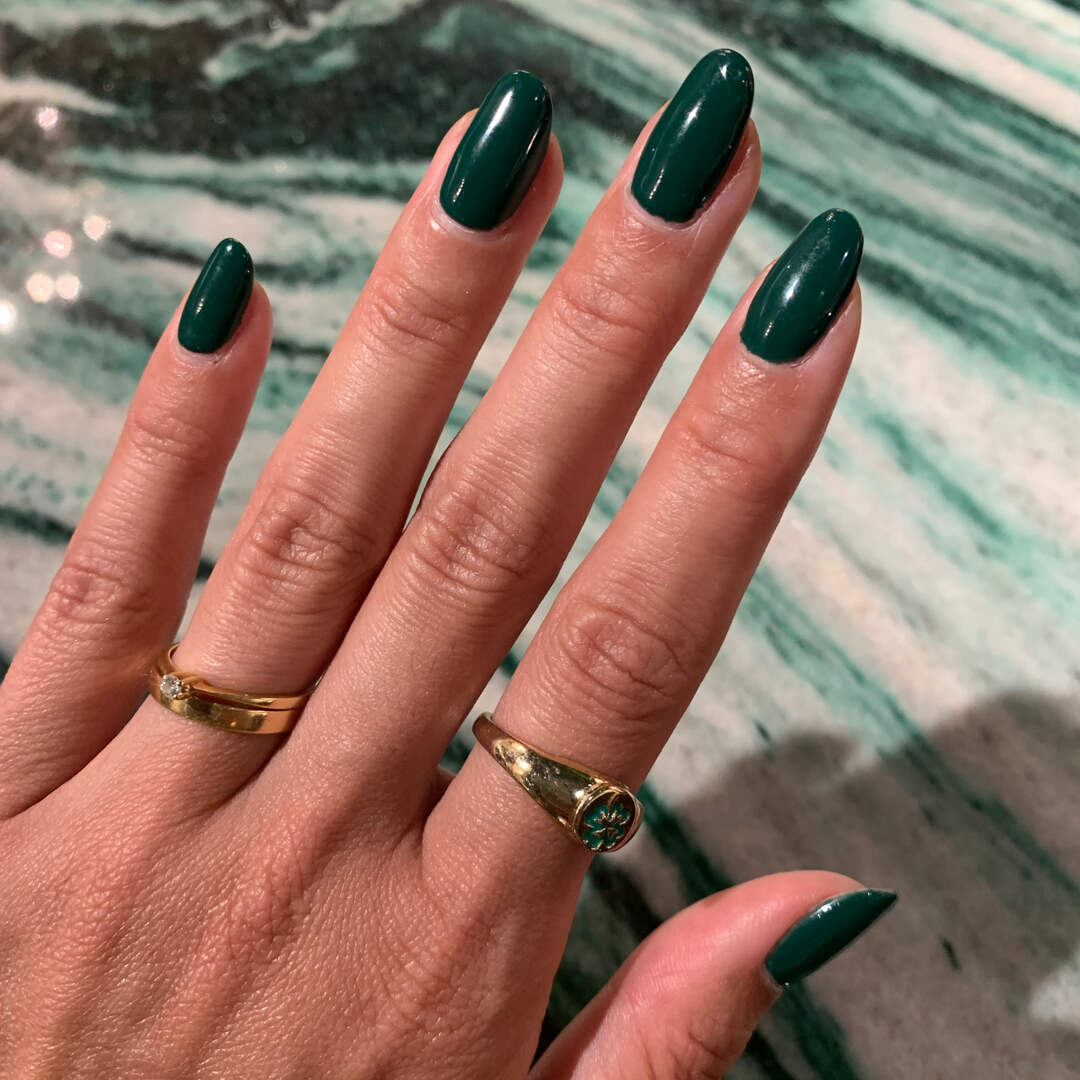 Nail Art, Kuku, Emerald Green, Hijau