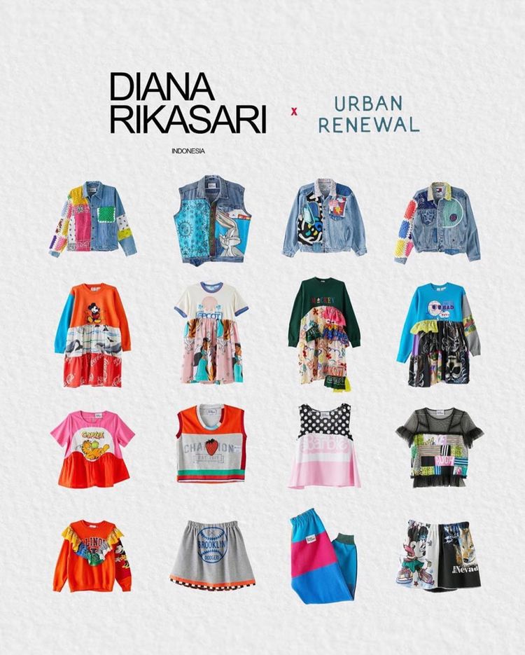Koleksi Upcycled Fashion Diana Rikasari x Urban Outfitters