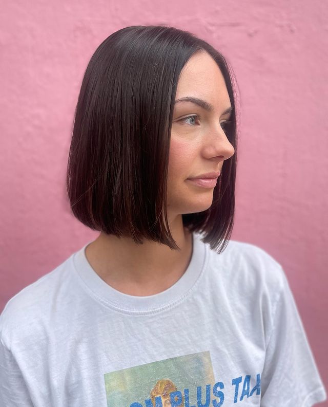 Blunt cut bob