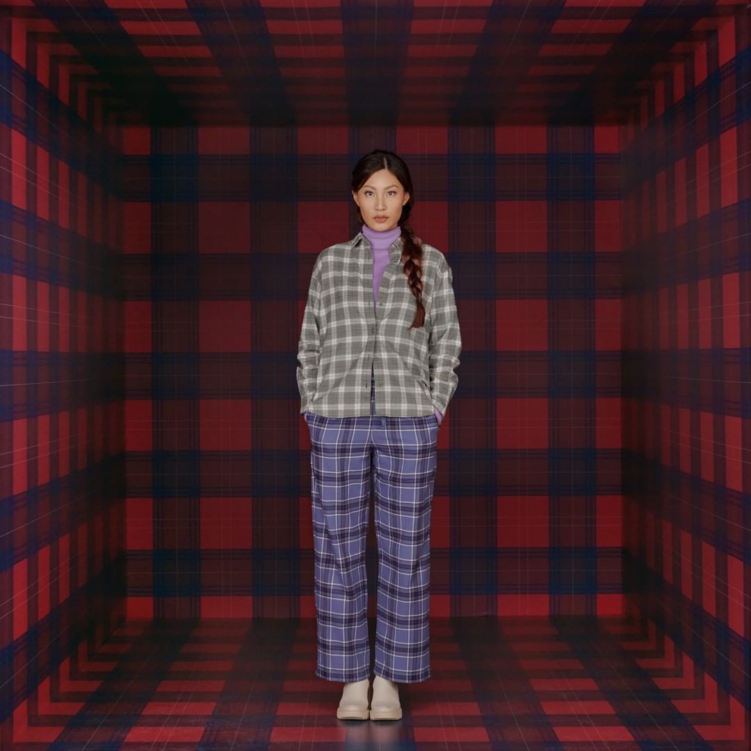 kemeja flanel wanita kekinian