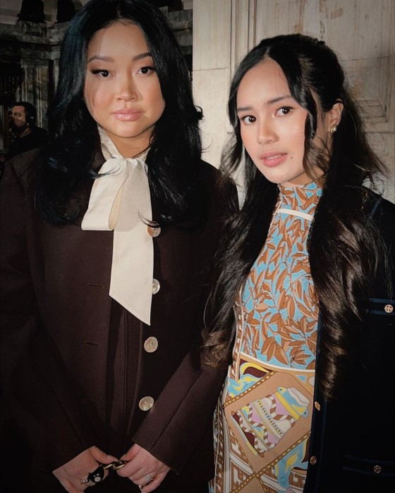 Beby Tsabina and Mikha Tambayong at Tory Burch New York Fashion Week 2023