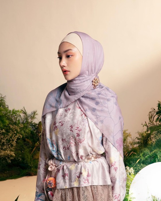Inspirasi style fashion hijab untuk lebaran