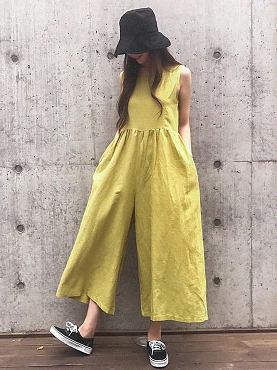 (Jumpsuit berbahan katun. Foto: Dok. LikeKoo/Pinterest)