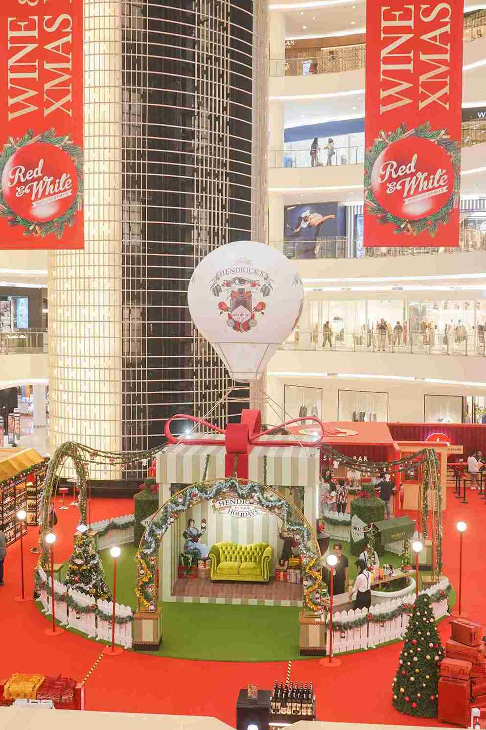 (Kemeriahan Hendrick’s Festive Wonderland di Atrium Senayan City. Foto: Dok. Hendrick's Gin)