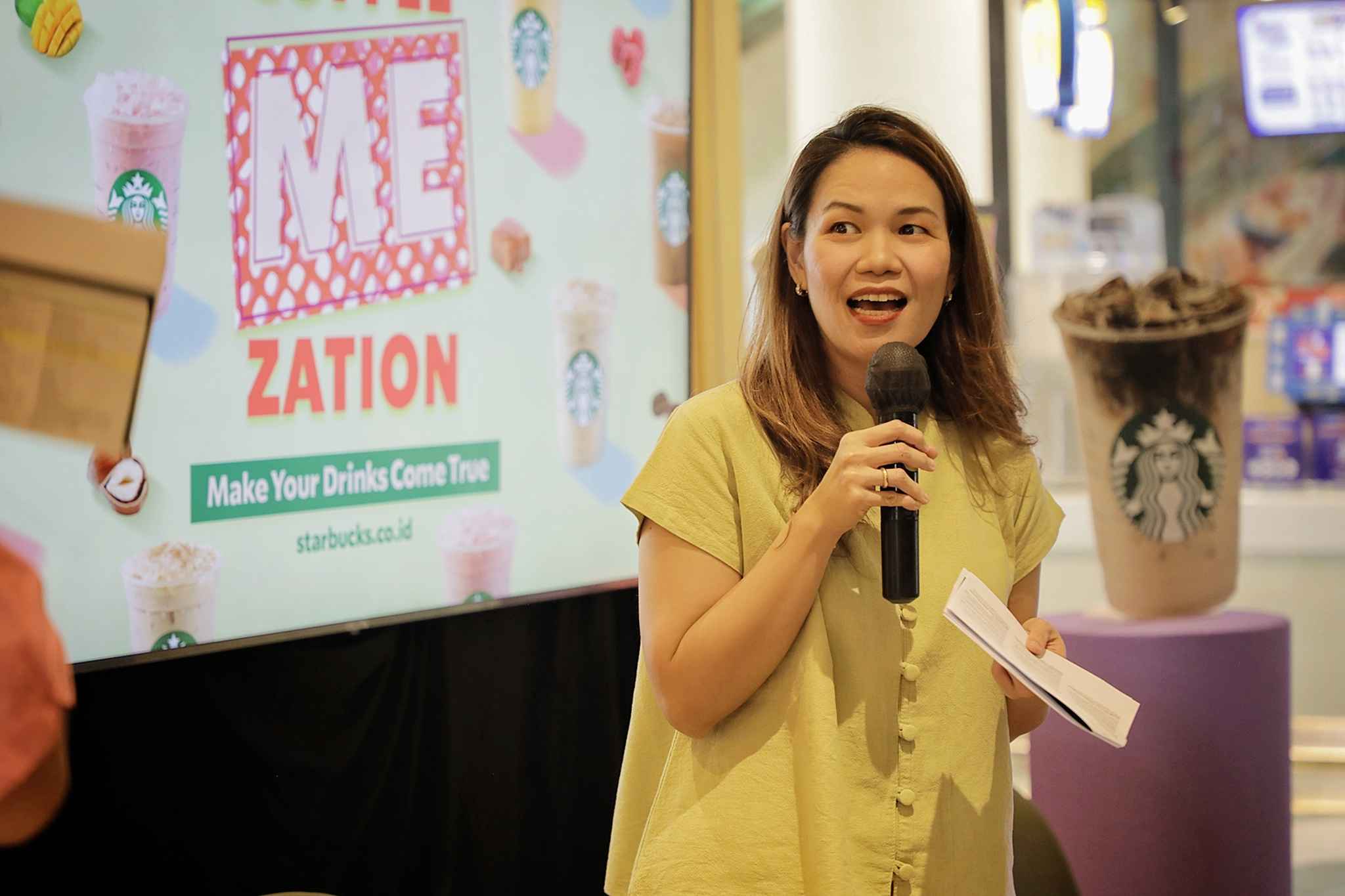 Starbucks. Coffeemezation. Make your drink come true. Astrid Tanggara.