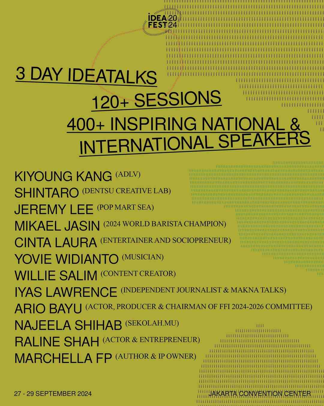 Pemateri, Narasumber, Ideatalk, Wawasan, Event Global, Pembicara, Kreatif