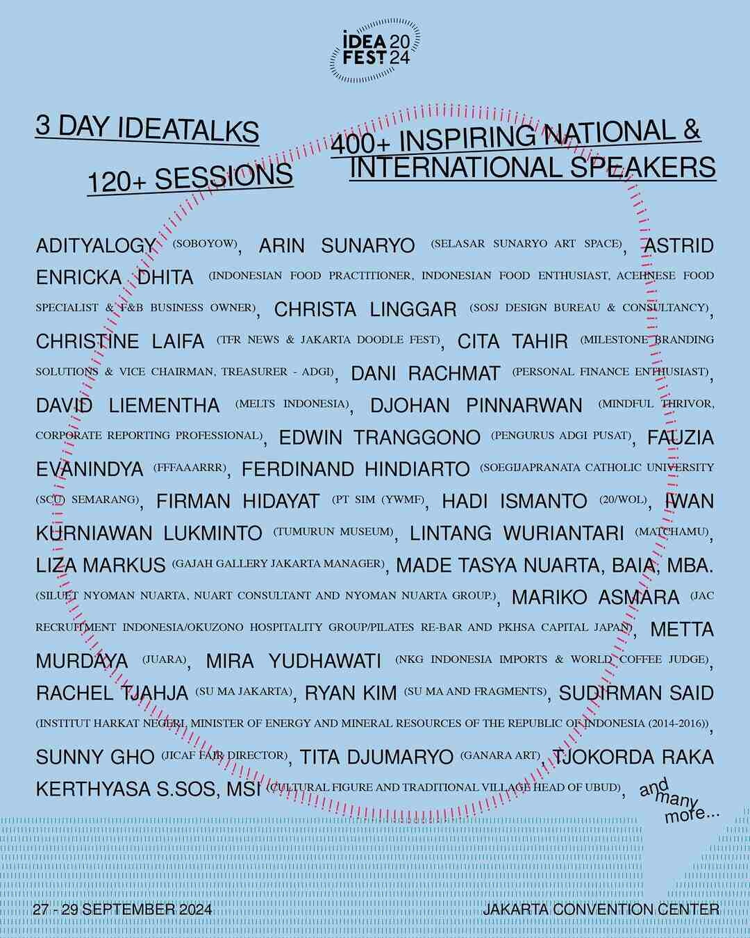 Pemateri, Narasumber, Ideatalk, Wawasan, Event Global, Pembicara, Kreatif