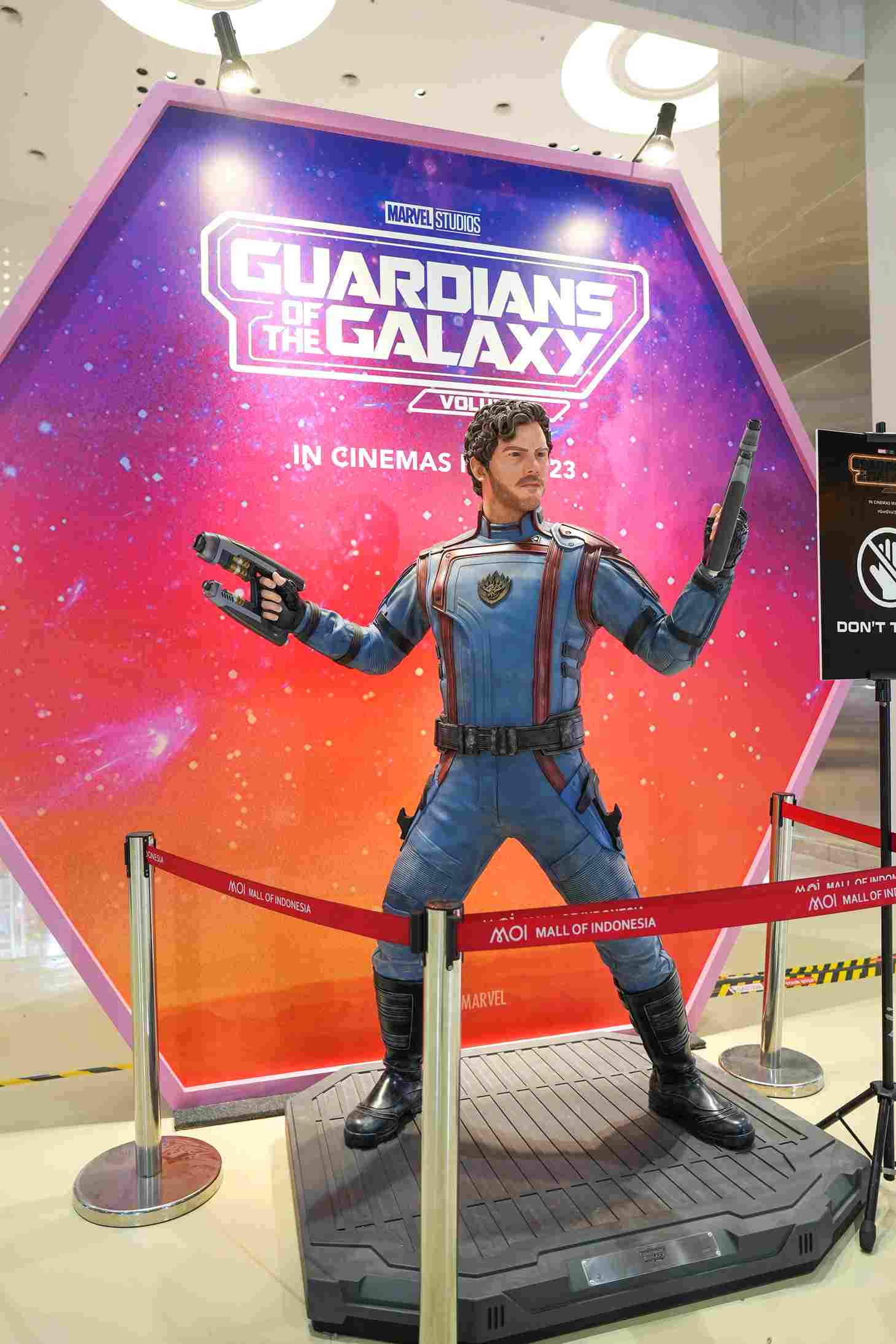 Mall Exhibition Guardians of The Galaxy Vol.3. Marvel. Disney. Mall of Indonesia. Peter Quill.