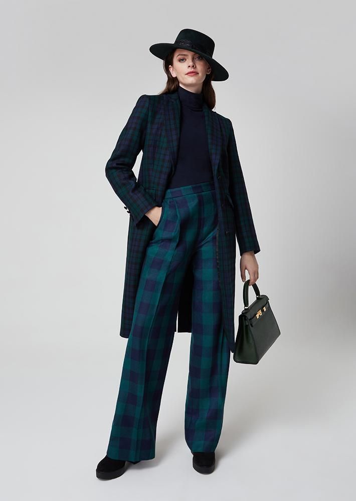 celana tartan wanita