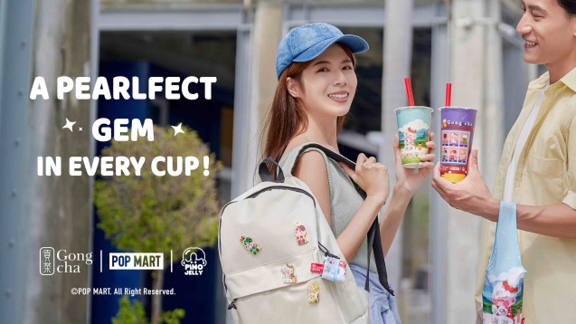 Gong cha, POP MART, Gong cha x POP MART, bubble tea, Gong cha bubble tea, minuman