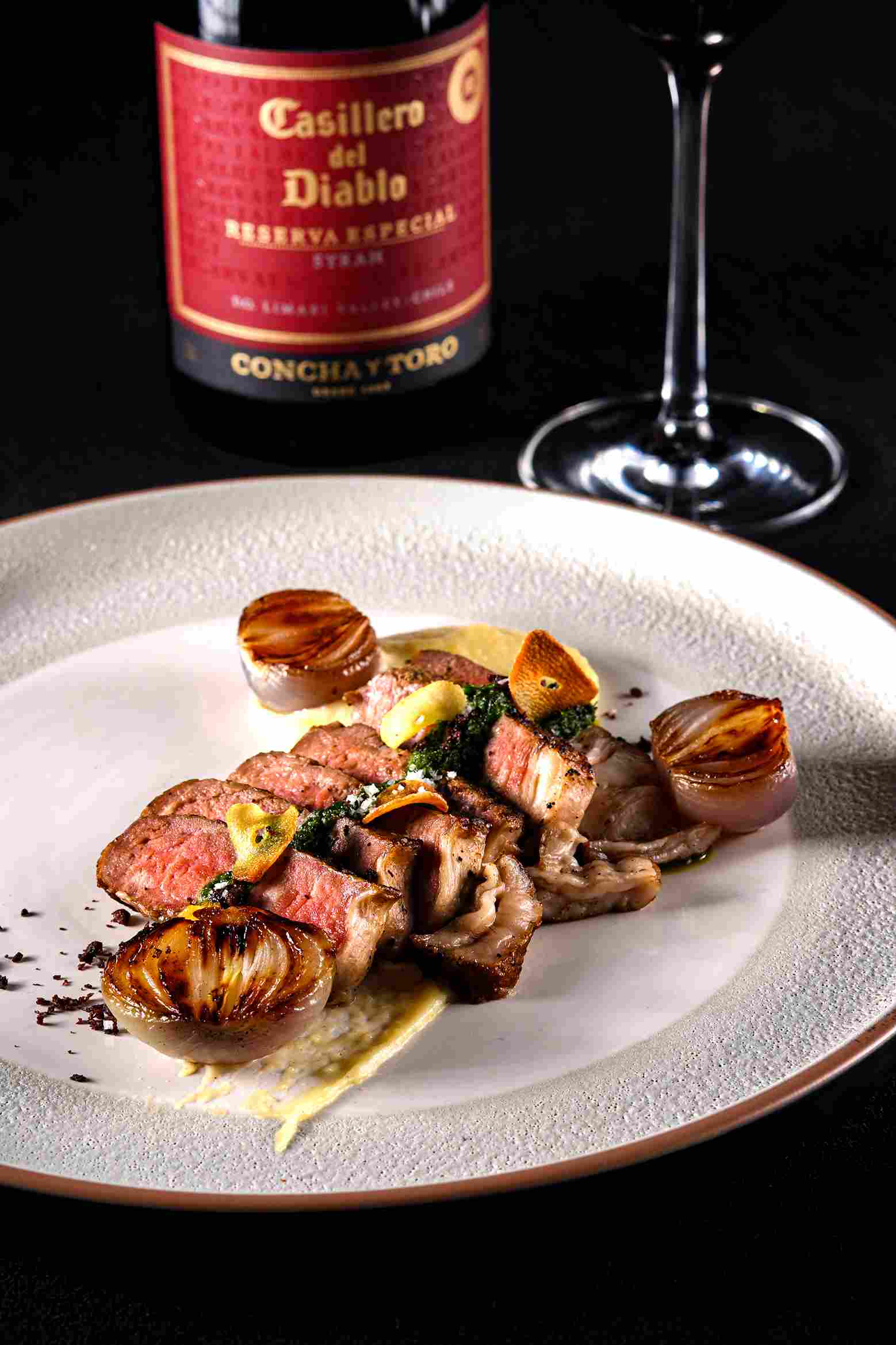 Smoke Beef with Pomme Mousseline. PA.SO.LA. Encuentro La PA.SO.LA. Casillero Wine Pairing Dinner. Casillero del Diablo. Ritz-carlton.