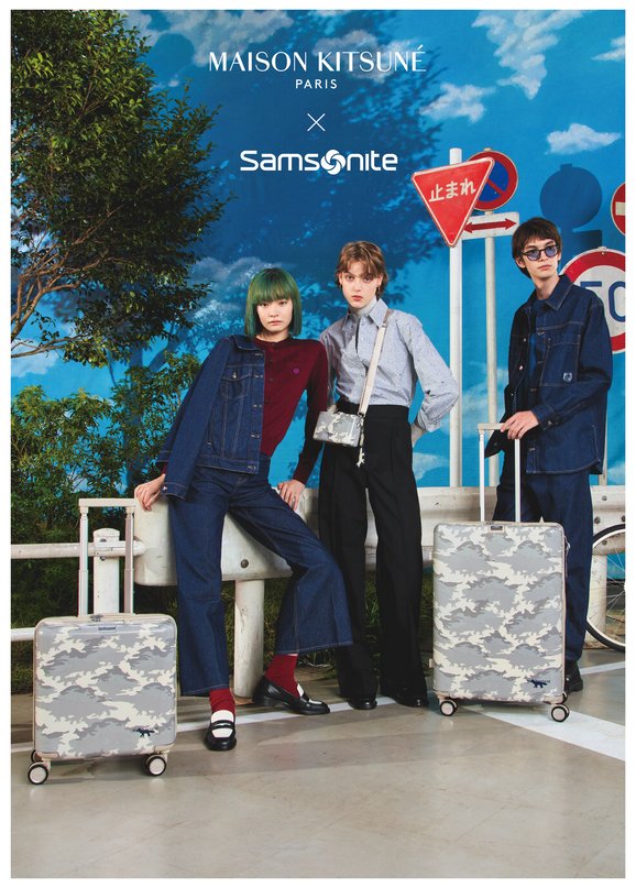 (Koleksi terbaru dari Kolaborasi Maison Kitsuné x Samsonite. Foto: Dok. Samsonite)