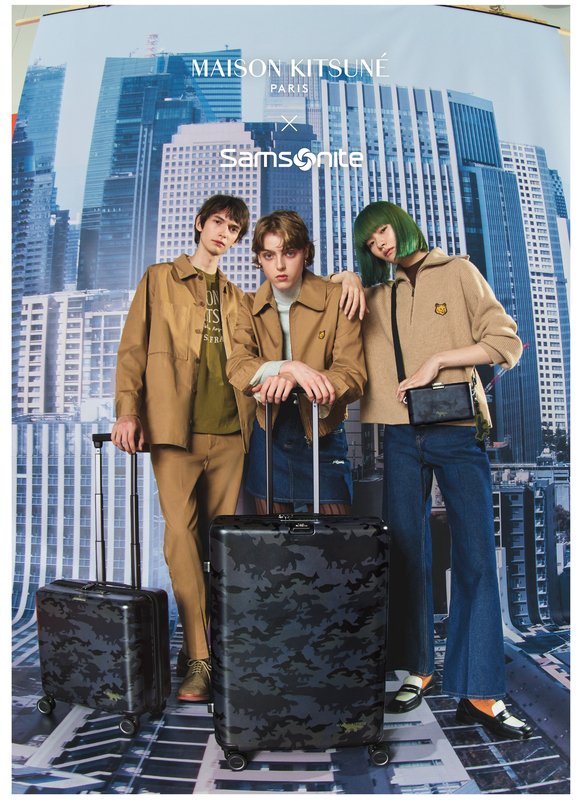 (Koleksi terbaru dari Kolaborasi Maison Kitsuné x Samsonite. Foto: Dok. Samsonite)