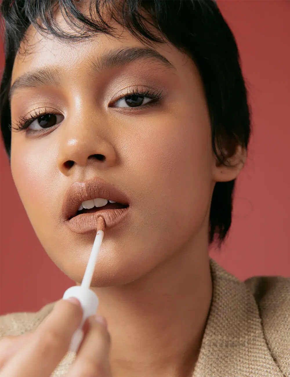 lipstick, soft, wardah, nude, barenbliss, peach, pink, lip cotton, make up