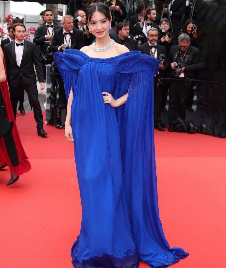 Artist International Group. Cannes film festival 2023. Raline Shah. Fesyen raline shah. Bvgari. Chopard.