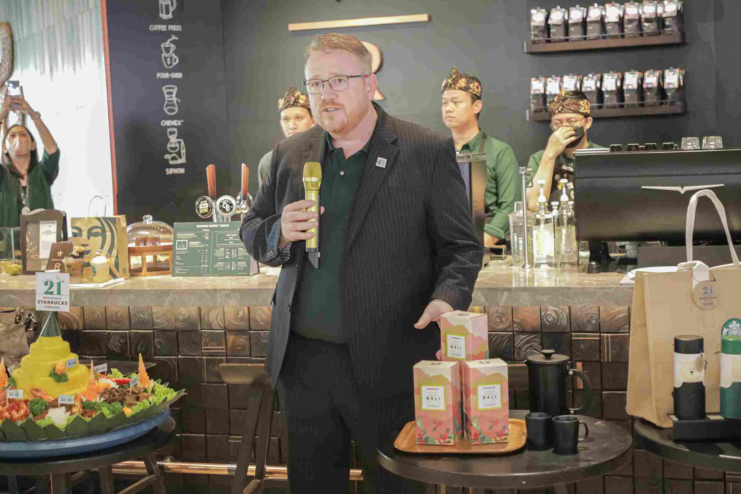 Anthony Mc Evoy. Starbucks. Starbucks 21st Anniversary.