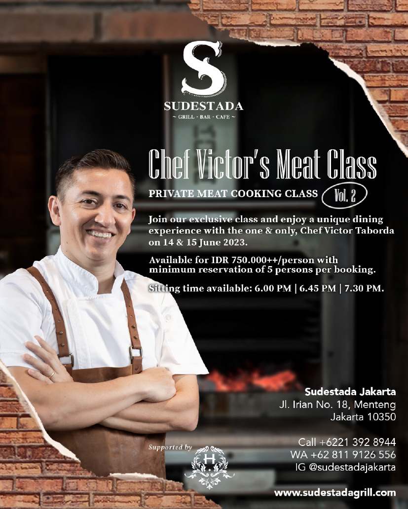 Victor Taborda. Sudestada. Ubud Food Festival 2023. Masakan argentina. Meat class.
