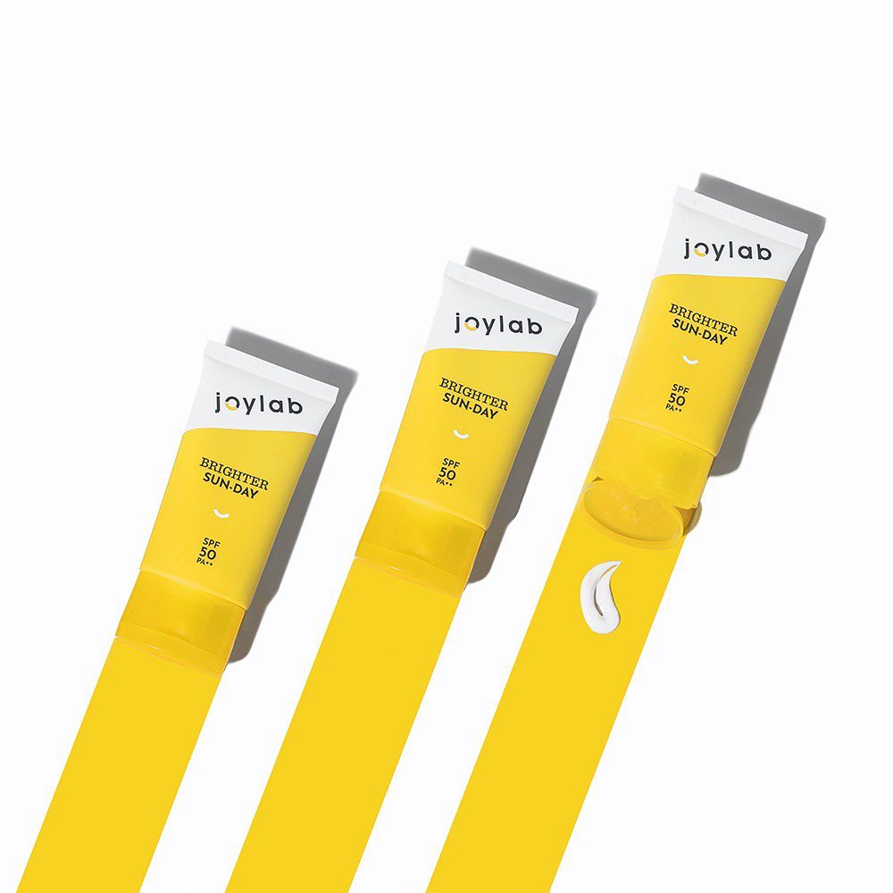 sunscreen untuk kulit kering, joylab brighter sun-day spf 50 pa++