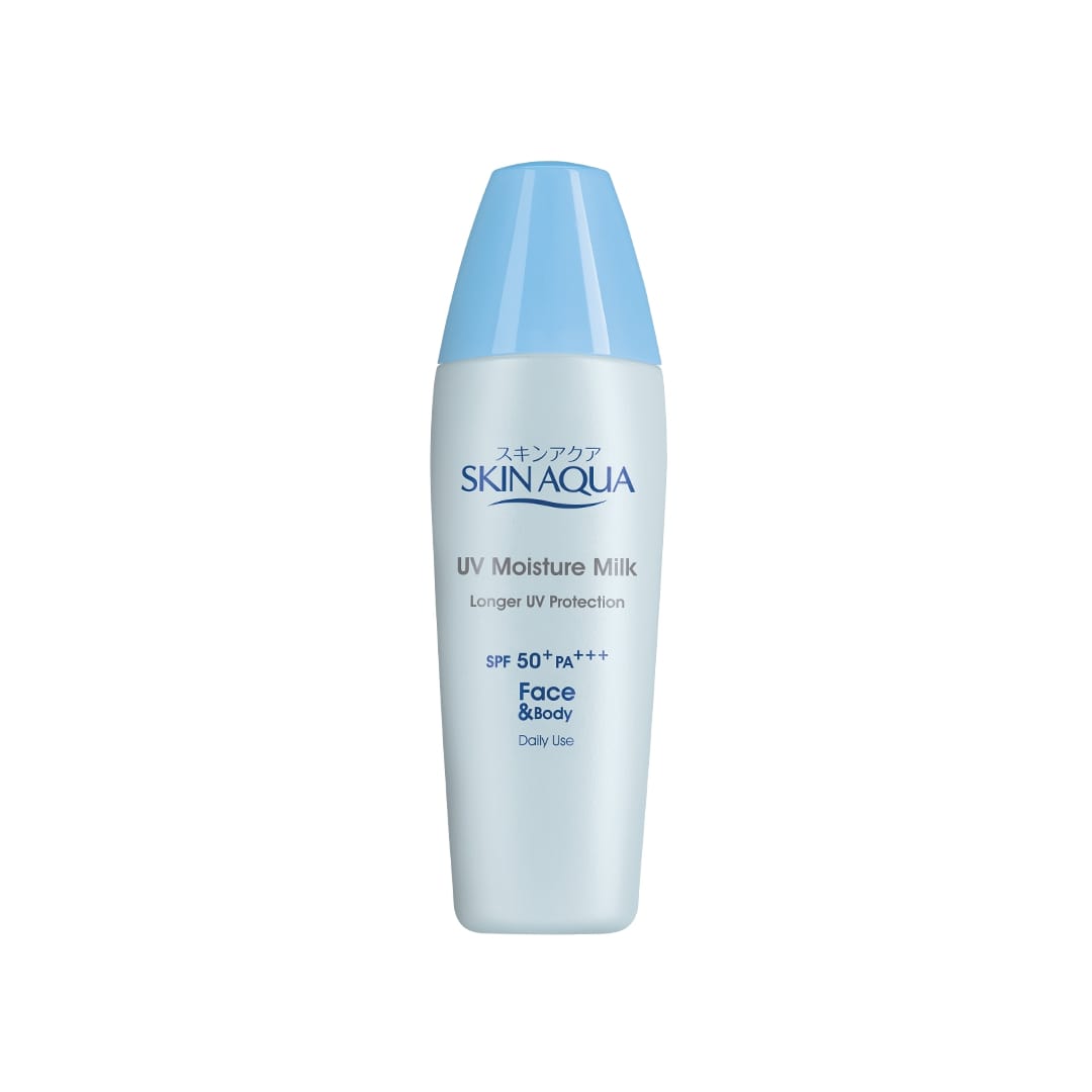sunscreen untuk kulit kering, skin aqua uv moisture milk