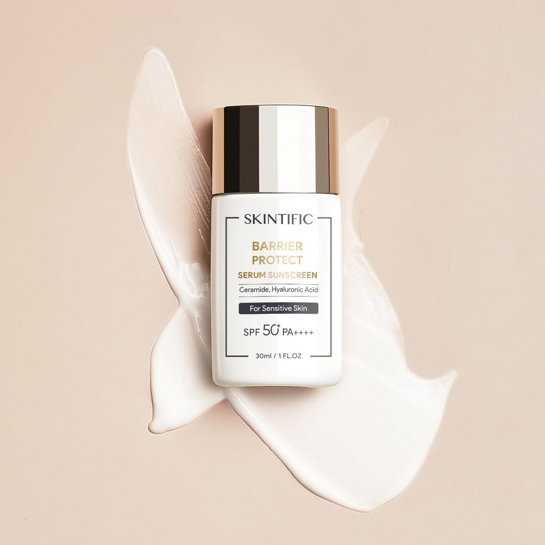 sunscreen untuk kulit kering, skintific barrier protect sunscreen