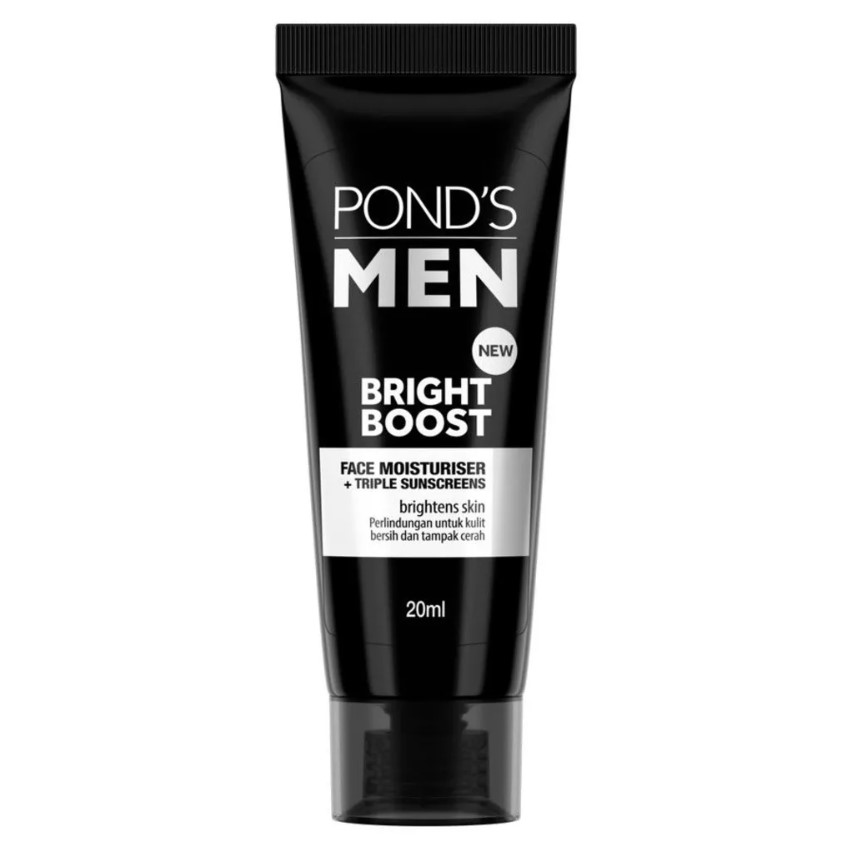 Pond’s Men White Boost Face Moisturizer. Pond's. Pelembap untuk pria. Moisturizer. Rekomendasi pelembap untuk pria.