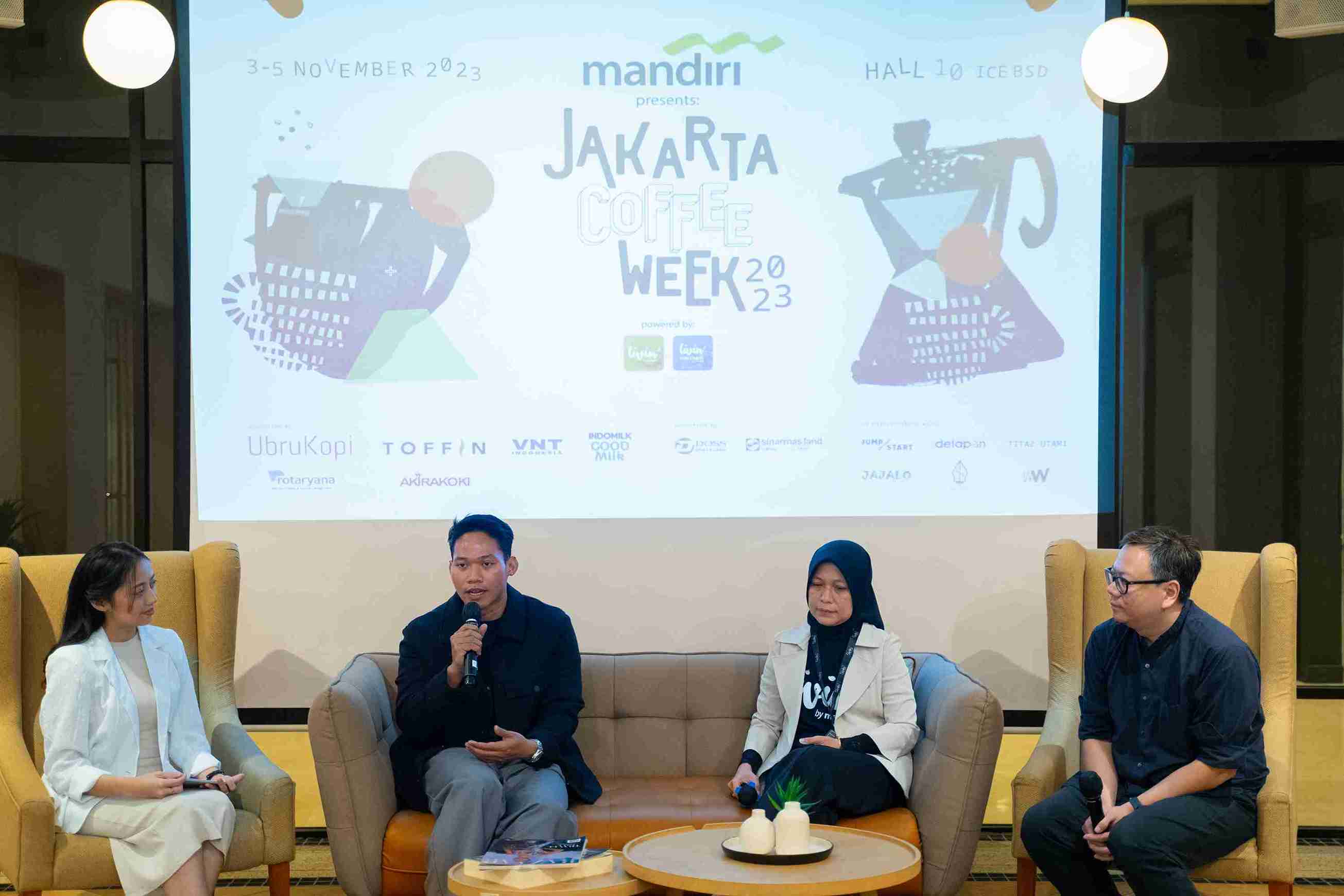 (Sesi Talkshow Press Conference Jacoweek 2023. Foto: Dok. Jakarta Coffee Week)