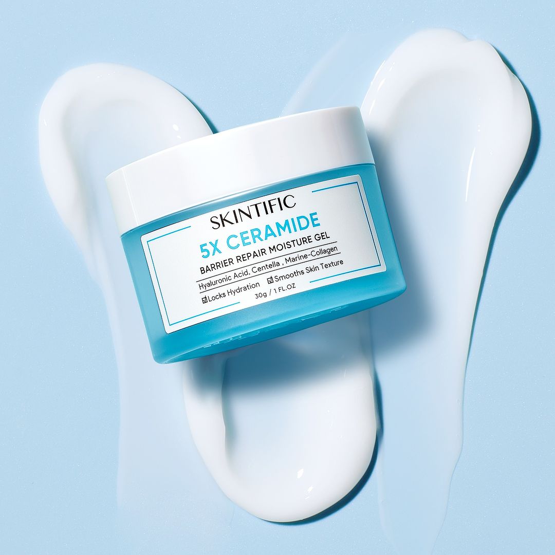 (Skintific 5X Ceramide Barrier Moisturizer Gel. Foto: Dok. Skintific Indonesia/Instagram)