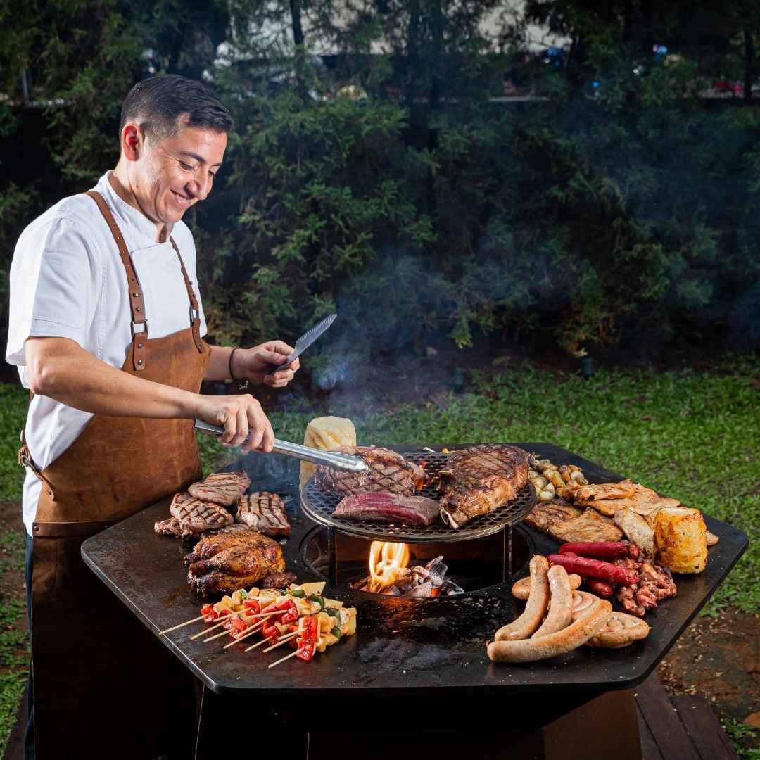 Victor Taborda. Sudestada. Ubud Food Festival 2023. Masakan argentina. Meat class.
