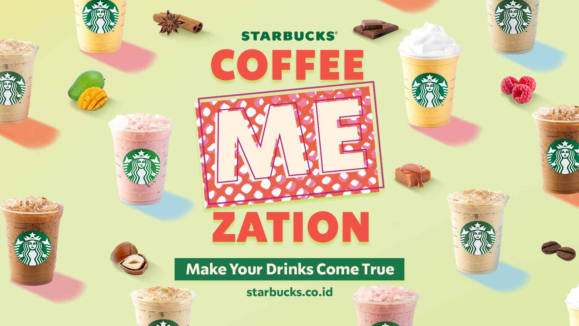 Starbucks. Coffeemezation. Make your drink come true.