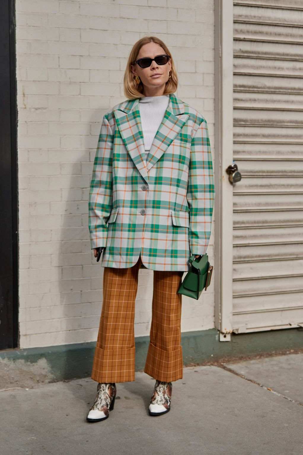 celana tartan wanita