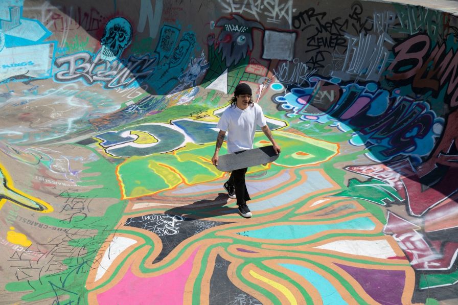 Milton Martinez salah satu atlit skateboard kolaborator asal Argetina yang ikut meramaikan kampanye Converse