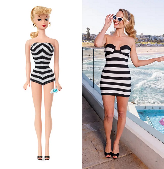 gaya press tour margot robbie terinspirasi dari barbie