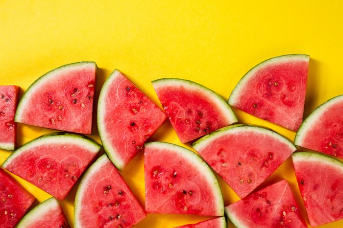 makanan untuk kulit kering, semangka