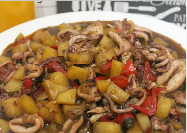 resep cumi asam manis