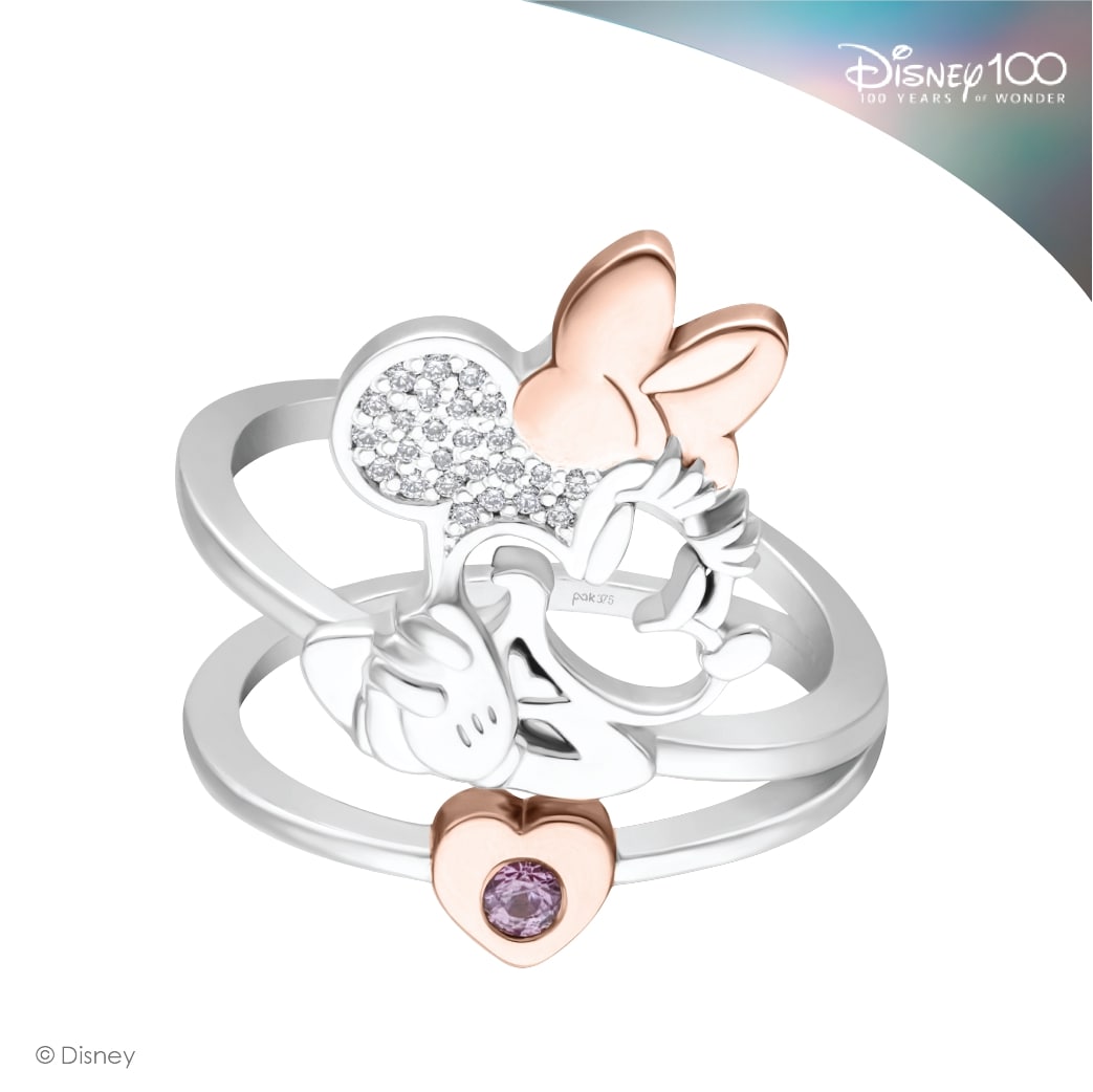 Disney100. Disney. Disney Indonesia. Diamond & Co. Cincin minnie.