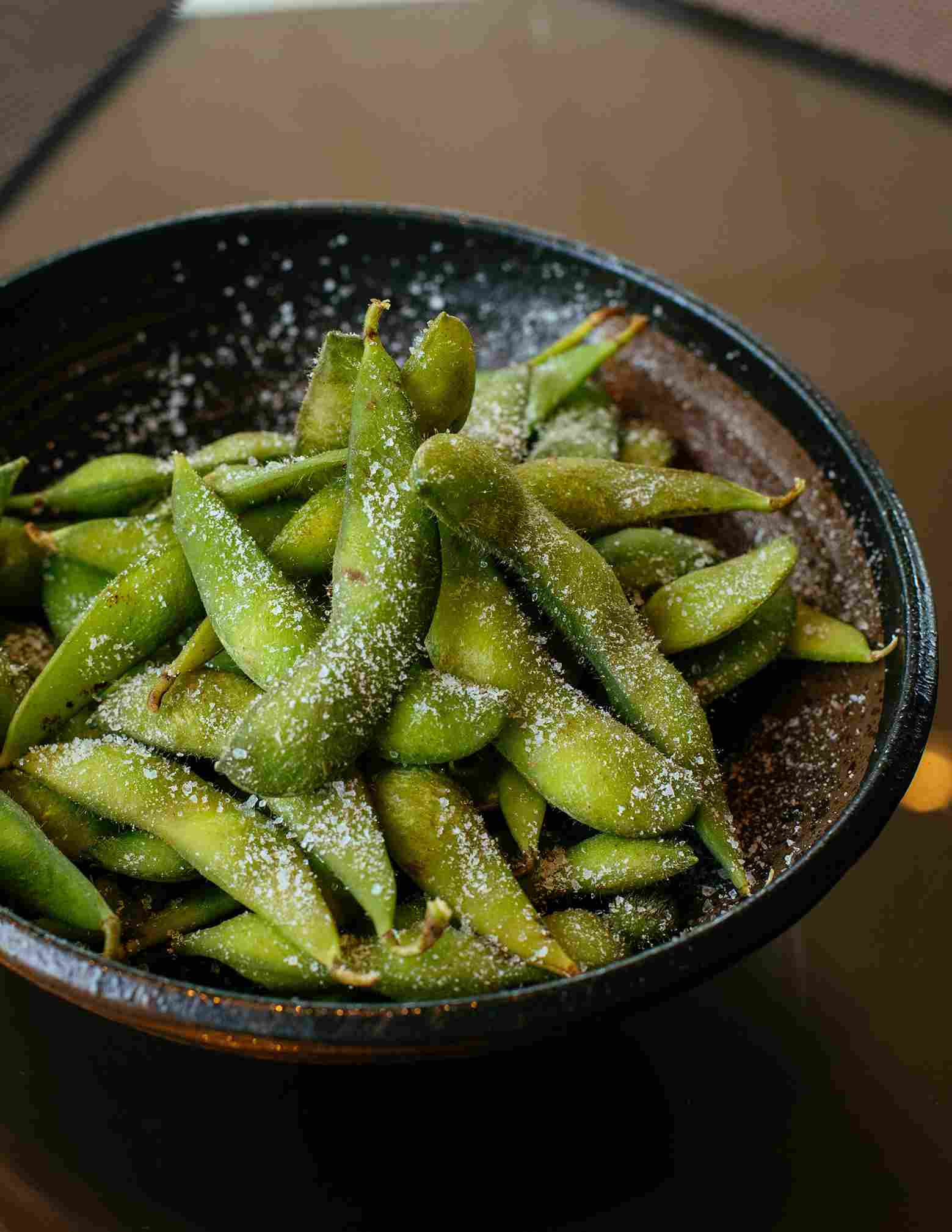 Edamame. Makanan tinggi protein rendah lemak. Sumber protein.
