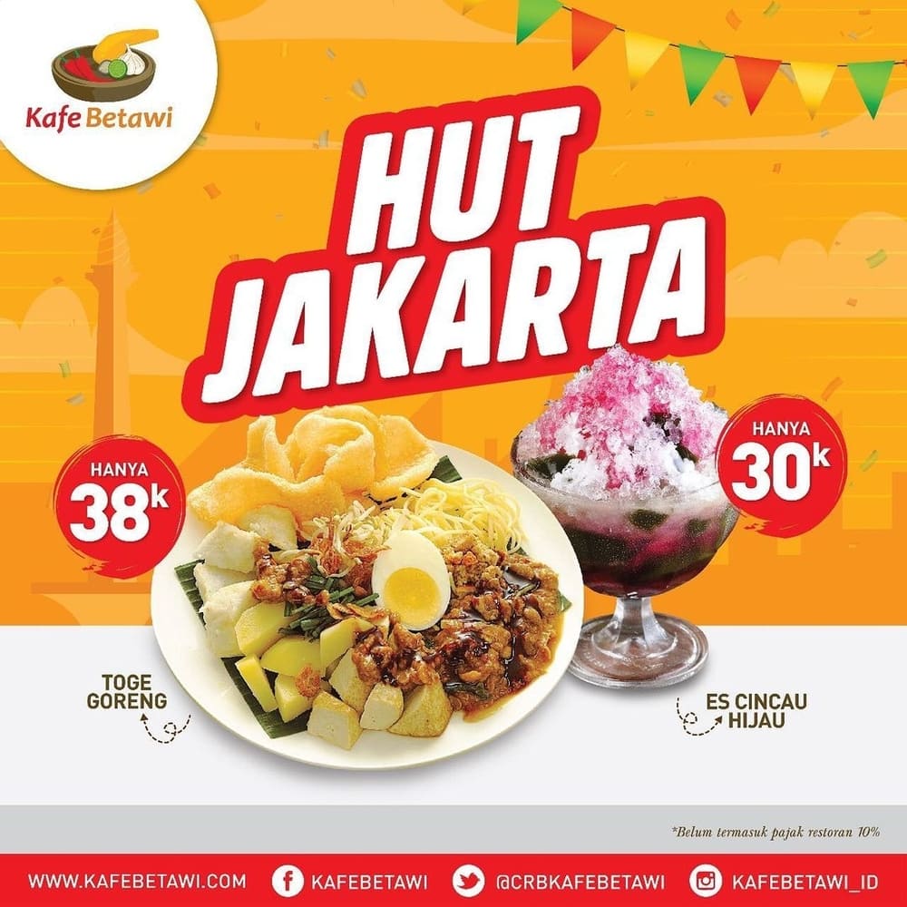 Daftar Promo HUT DKI Jakarta ke-494 Hingga Akhir Juni 2021
