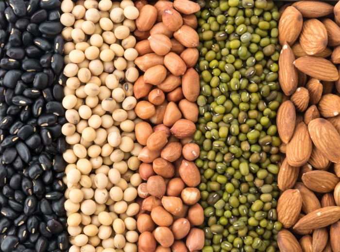 makanan untuk kulit kering, kacang dan biji-bijian