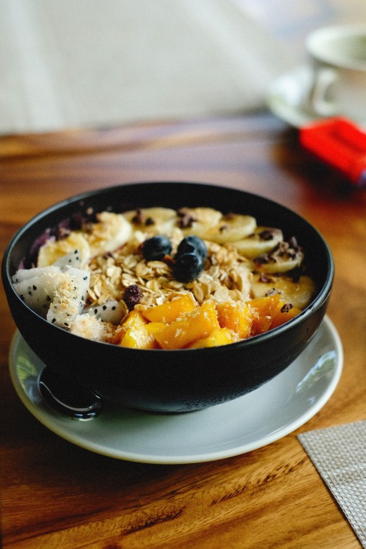 resep acai bowl yang mudah, acai bowl, resep, buah, granola