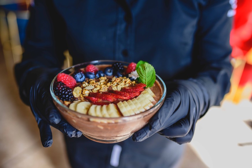 resep acai bowl yang mudah, acai bowl, resep, buah, granola