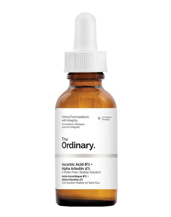 Serum dengan dua kandungan super yaitu vitamin c dan aplha arbutin