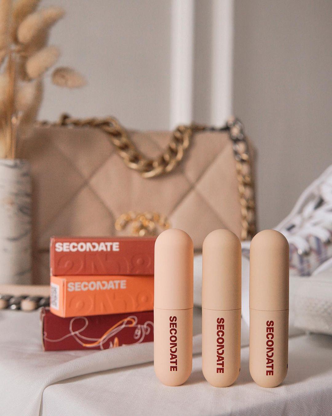 Lip tint. Milky gel lip tint. Secondate. Skincare infused make up. Make up. Skincare.
