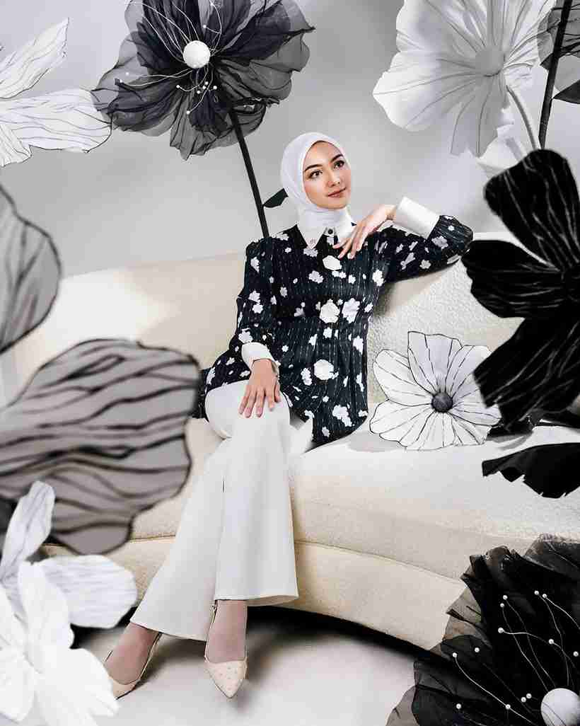 OOTD Hijab Untuk Ibu Hamil, gaya stylish ibu hamil, outfit berhijab 