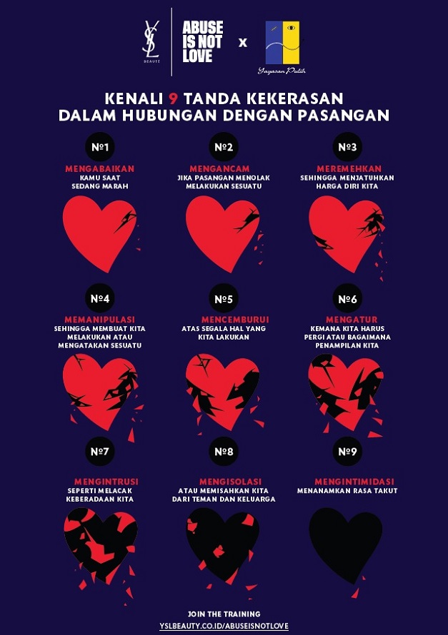 program abuse is not love ysl beauty indonesia yayasan pulih
