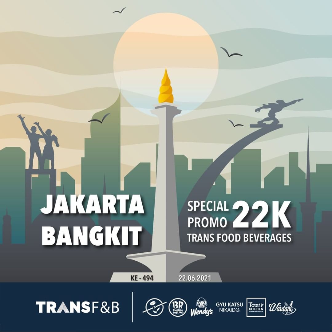 Daftar Promo HUT DKI Jakarta ke-494 hingga Akhir Juni 2021
